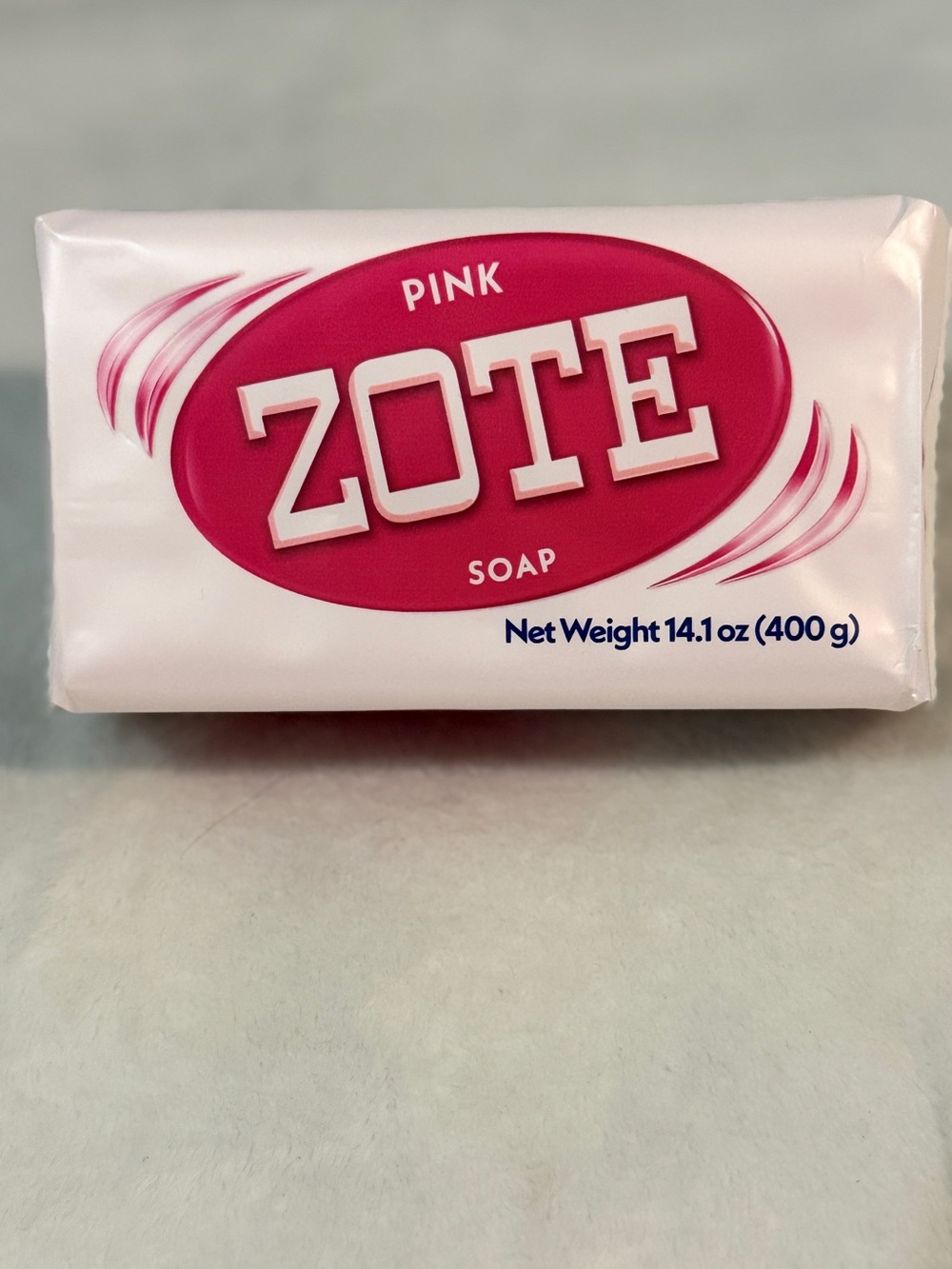 Zote Pink Bar Soap with Sodium Tallowate, 14.1 oz (400 g)